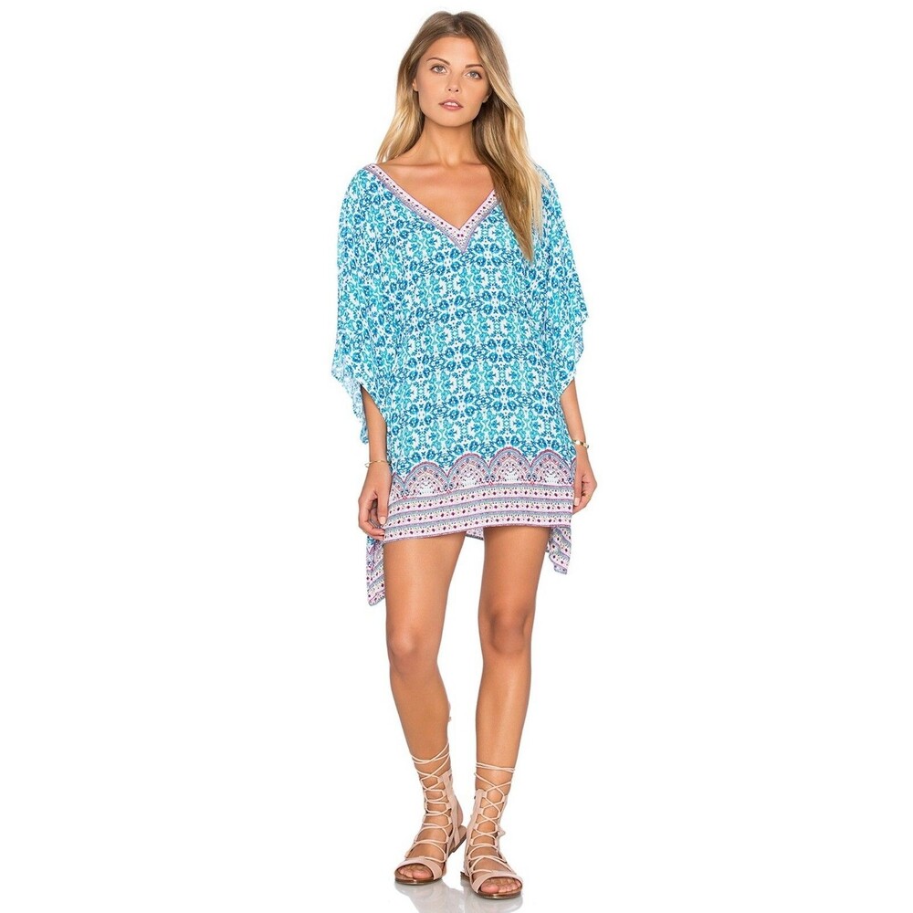 Nanette Lepore Seaside Tile Tunic Swim Cover Up